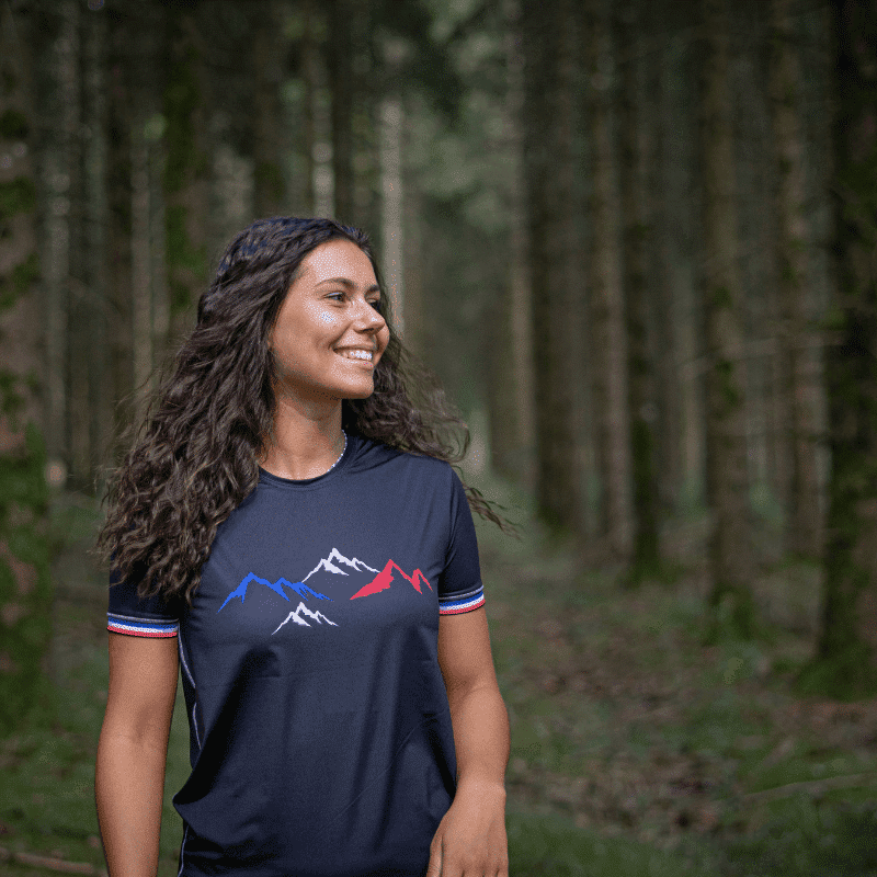 L'Auvergnat - Tshirt femme running made in France - Le Colibri Frenchy